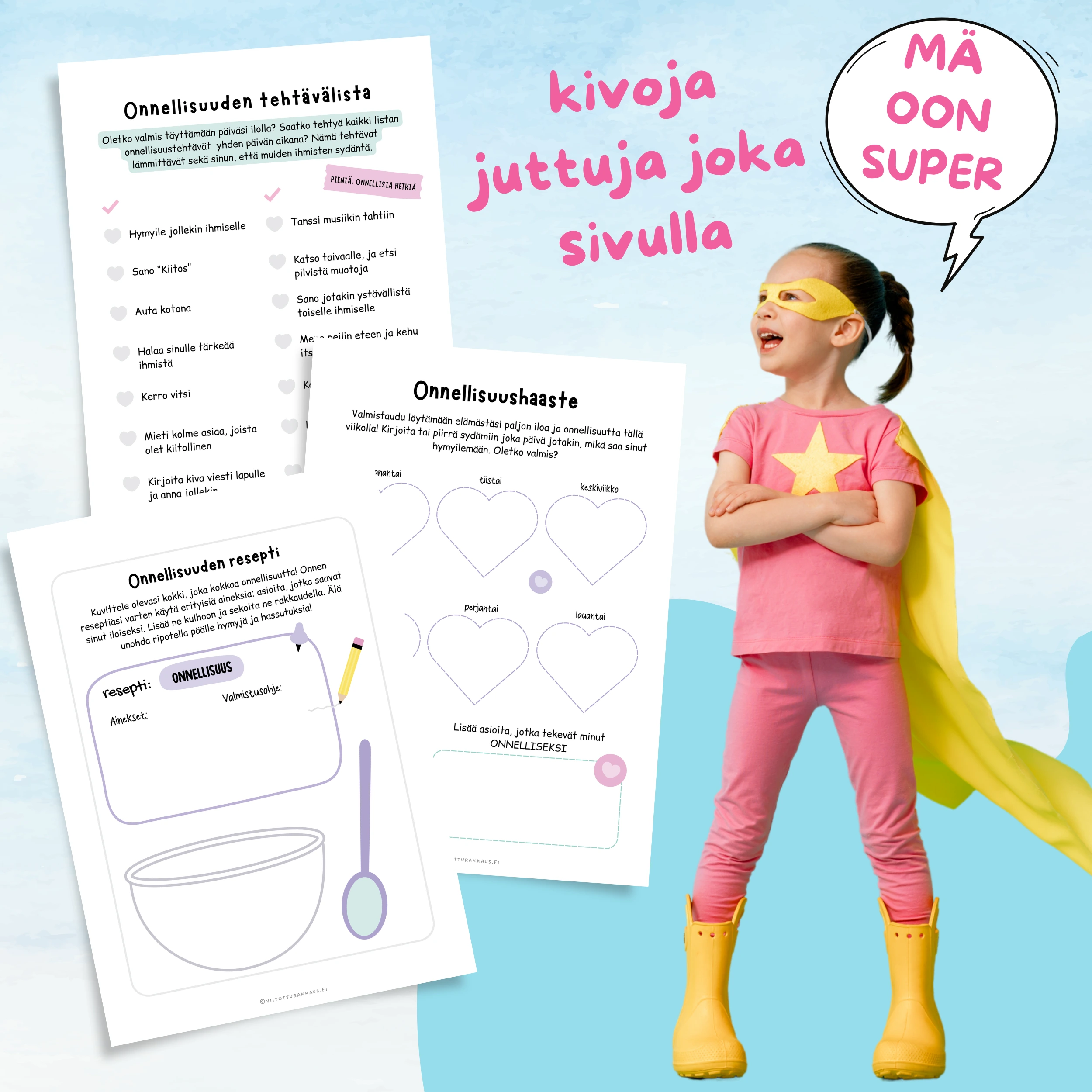 onnellisuus -tehtäväpaketti