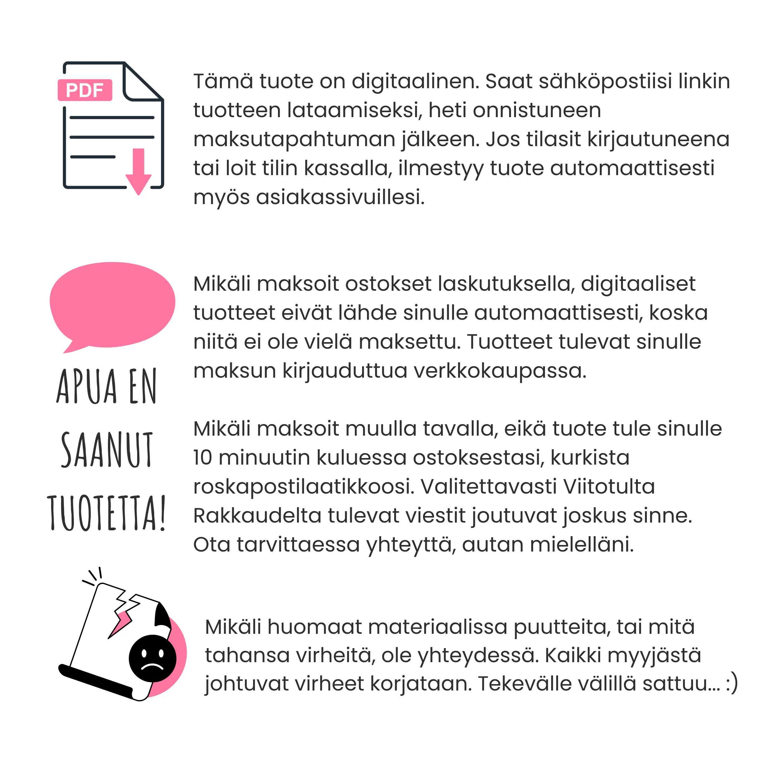 onnellisuus -tehtäväpaketti